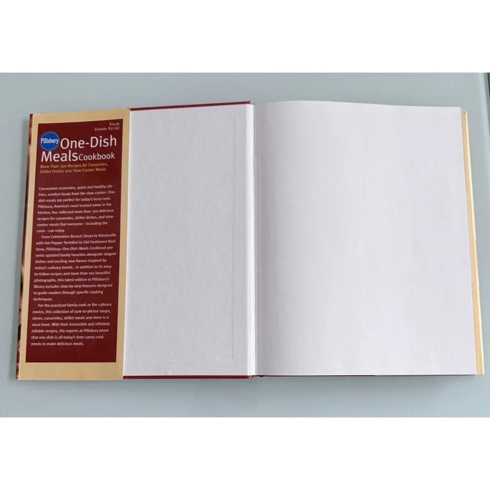 PILLSBURY One Dish Meals Cookbook: Potter: 1st Edition 1st Printing 1999 H/C D/J
